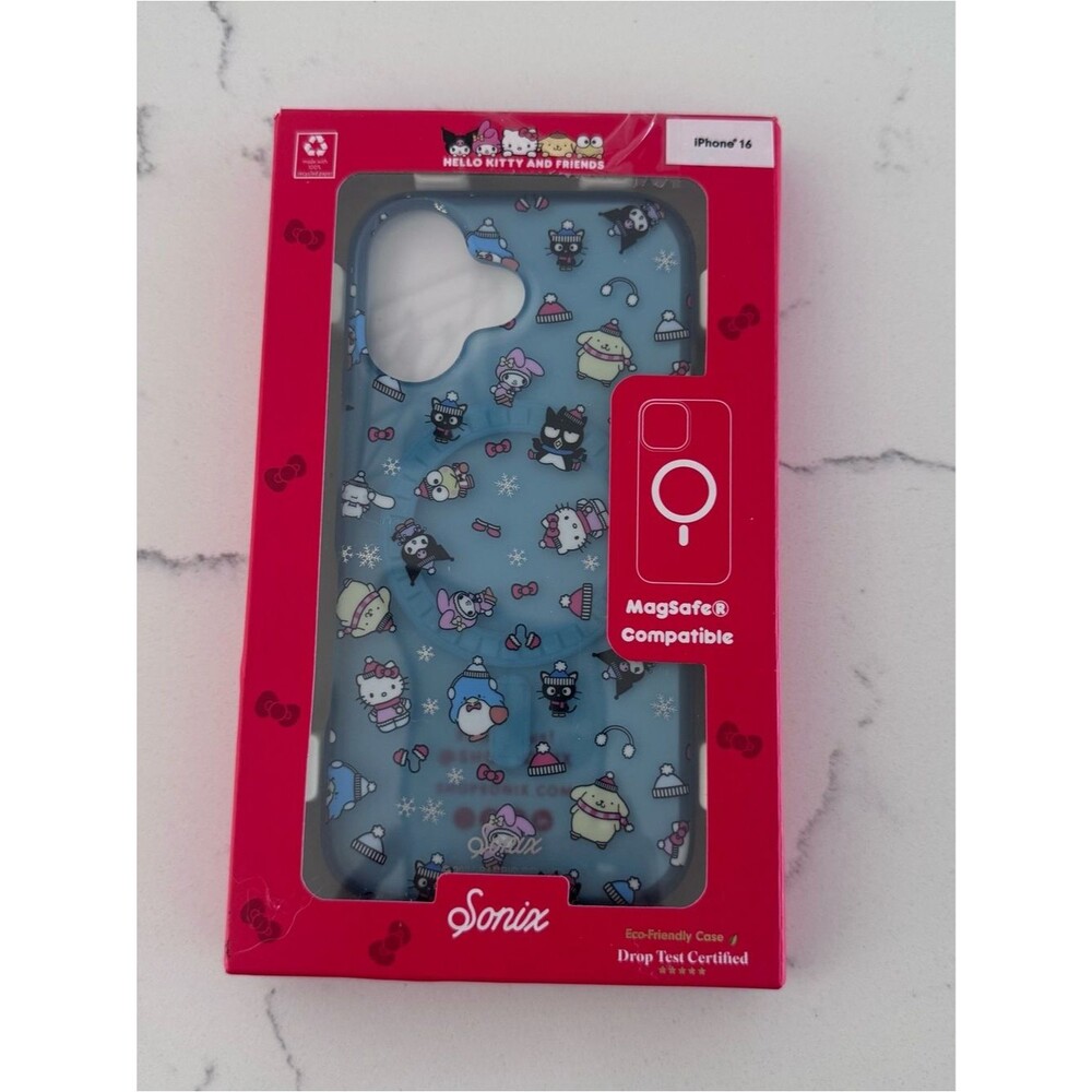 Sonix Sanrio Hello Kitty Friends iPhone 16 MagSafe Case Blue Winter NIB